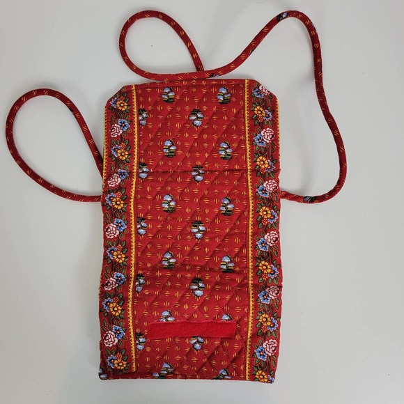 Unbranded Womens Crossbody Purse Handbag One Size Red Floral RFID 3 in 1 Holiday - Picture 3 of 4